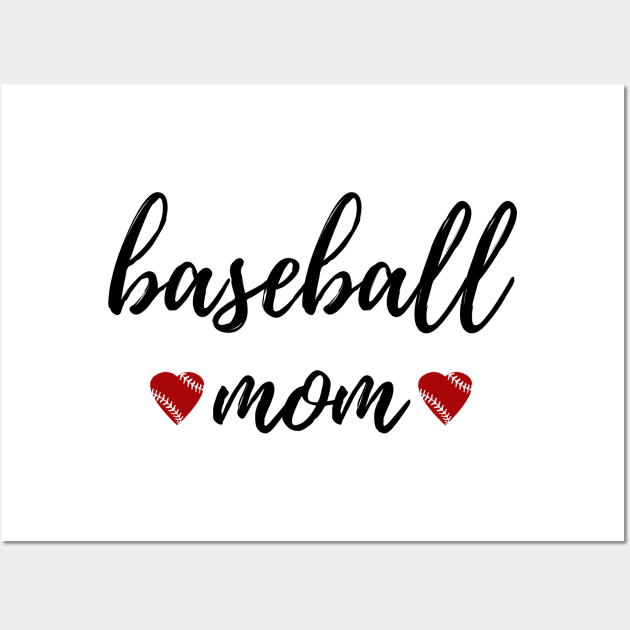 Baseball Mom Wall Art by sarsia